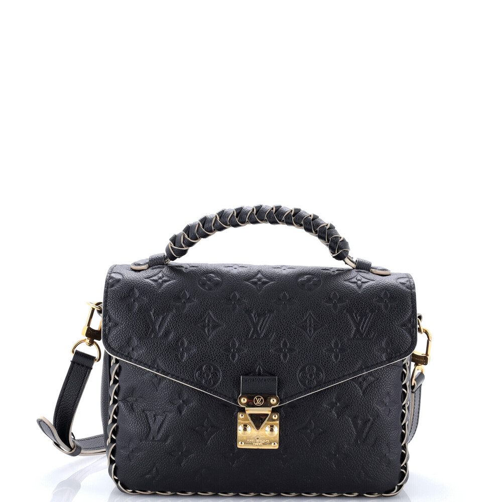 Louis Vuitton Braided Handle Pochette Metis Monogram Empreinte Leather